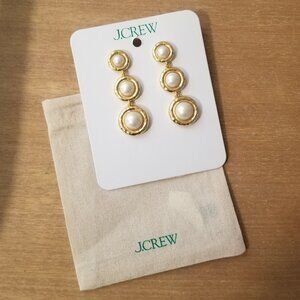 J. Crew - Inset Pearl Tiered Earrings